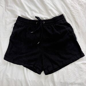 H&M Black linen Women's Shorts
